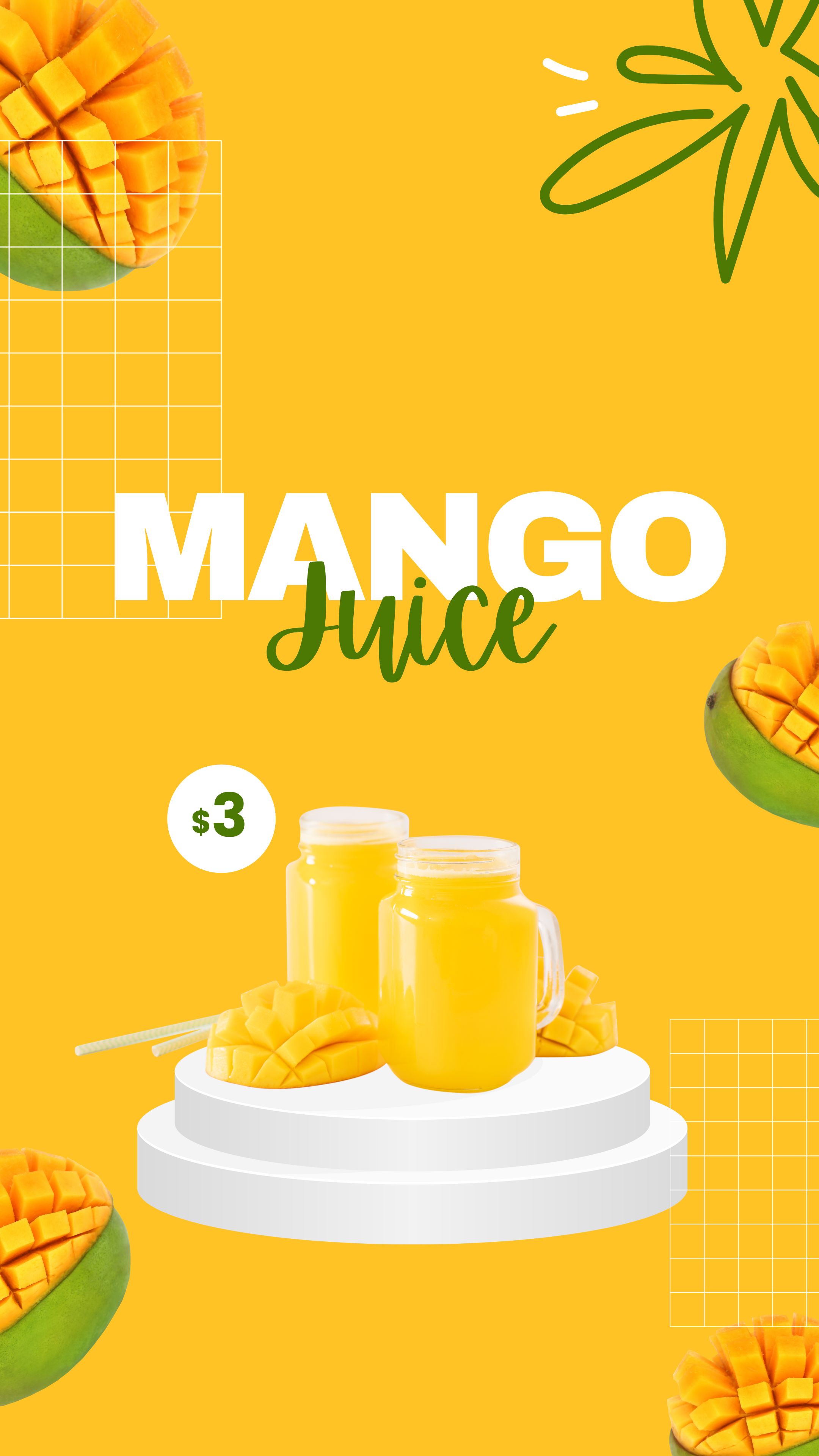 Template Story Instagram Manggo Juice